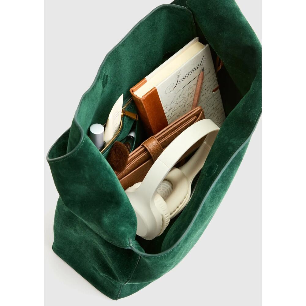Quince NEW Esme Suede Shoulder Bag - Picture 2 of 11